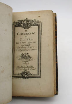 Il Congresso de Citera. ALGAROTTI (Francesco)