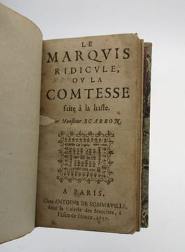 Le Marquis ridicule ou la Comtesse faite à la hâte. SCARRON (Paul)