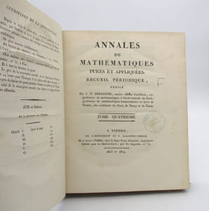 Annales de mathématiques pures et appliquées