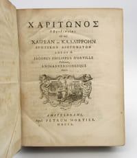 [Charitonis Aphrodisiensis amatoriarum narrationum de de Chaerea & Callirrhoe libri VIII - Roman de Chairéas et Callirhoé ]