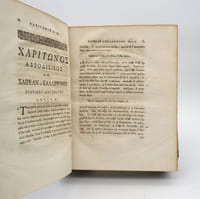 [Charitonis Aphrodisiensis amatoriarum narrationum de de Chaerea & Callirrhoe libri VIII - Roman de Chairéas et Callirhoé ]