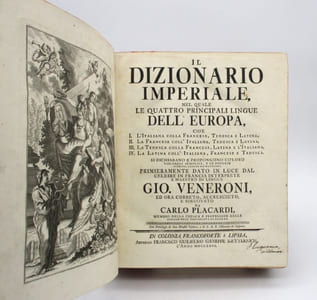 Il Dizionario imperiale nel quale le quattro principale lingue dell'Europe