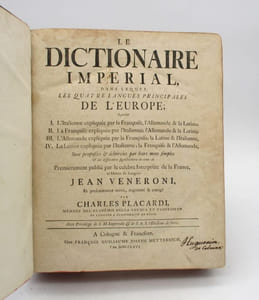 Il Dizionario imperiale nel quale le quattro principale lingue dell'Europe