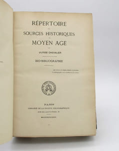Répertoire des sources historiques du Moyen âge - Bio-bibliographie