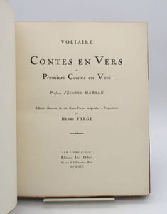 Contes en ver et Premiers Contes en vers