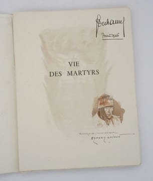 Vie des martyrs 1914-1916. DUHAMEL (Georges); LAJOUX (Edmond)