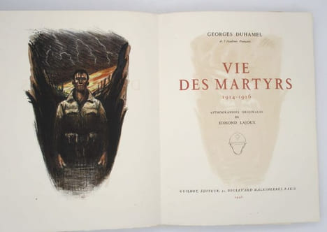 Vie des martyrs 1914-1916. DUHAMEL (Georges); LAJOUX (Edmond)