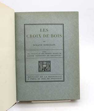 Ensemble de trois ouvrages illustrés. DORGELÈS (Roland); DUNOYER DE SEGONZAC (André)