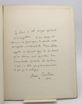 La Mort et les Statues. COCTEAU (Jean); JAHAN (Pierre)
