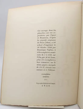 La Mort et les Statues. COCTEAU (Jean); JAHAN (Pierre)
