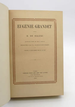 Eugénie Grandet. BALZAC (Honoré de)