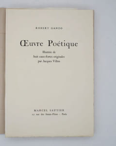 Oeuvre poétique