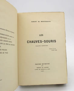 Les Chauves-souris. Clairs-obscurs
