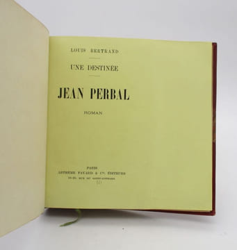 Jean Perbal. BERTRAND (Louis)