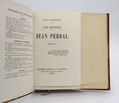 Jean Perbal. BERTRAND (Louis)