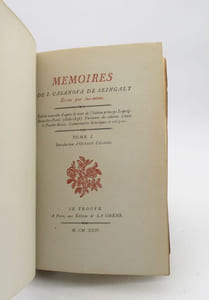 Mémoires de J. Casanova de Seingalt