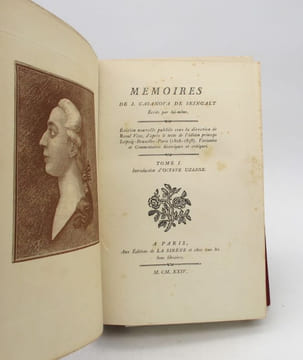 Mémoires de J. Casanova de Seingalt. CASANOVA (Giacomo)