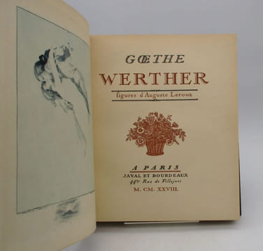Werther. GOETHE (Johann Wolfgang von); LEROUX (Auguste)