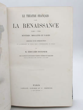 Le Théâtre français avant la Renaissance 1450-1550. undefined