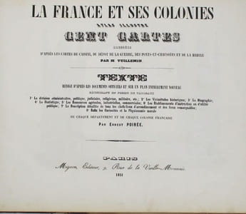 La France et ses colonies. Atlas illustré