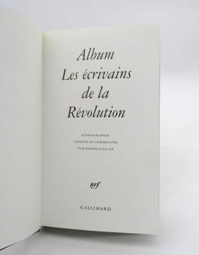 Album Les Écrivains de la Révolution. GASCAR (Pierre)