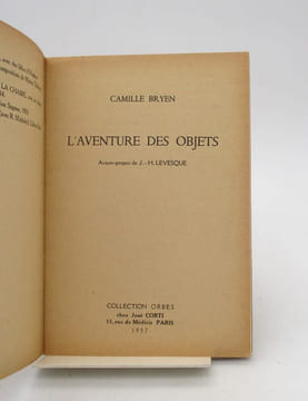 L'Aventure des objets. BRYEN (Camille); UBAC MICHELET [UBAC (Raoul) pseud.]