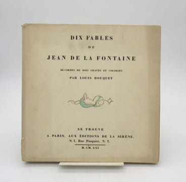 Dix fables. LA FONTAINE (Jean de); BOUQUET (Louis)