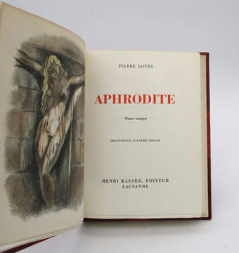 Ensemble de 4 ouvrages illustrés et reliés. LOUS (Pierre)