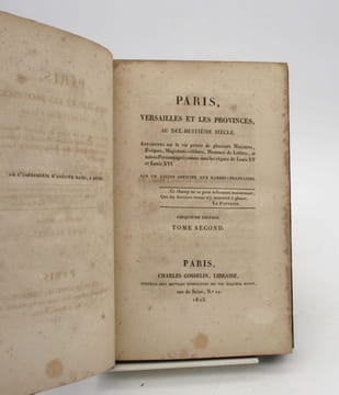 Paris, Versailles et les provinces au dix-huitième siècle. DUGAST DE BOIS-SAINT-JUST (J.-L.-M.)