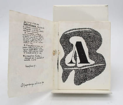 Ensemble de 8 plaquettes éditées par Les Éditions Lettrisme Et Hypergraphie. [SABATIER (Roland)], SPACAGNA