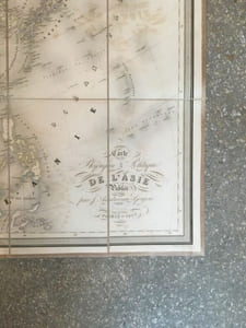 Carte physique & politique de l'Asie
