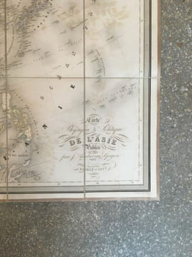 Carte physique & politique de l'Asie. [ASIE]