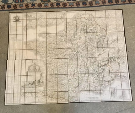 Carte de la France. BARRIÈRE (père)