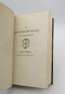 Les Facétieuses nuits du seigneur J.-F. Straparole
