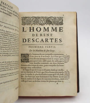 L'Homme de René Descartes et un Traité de la formation du foetus. DESCARTES (René); LA FORGE (Louis de)