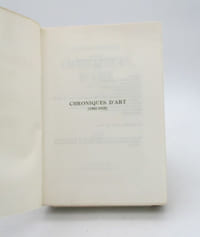 Chroniques d'art (1902-1918)
