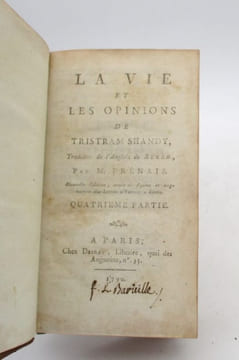La Vie et les Opinions de Tristram Shandy [suivi de:] Lettres d'Yorick à Éliza, et d'Éliza à Yorick. STERNE (Laurence)