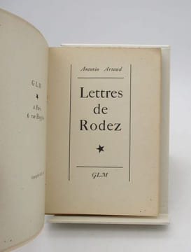 Lettres de Rodez. ARTAUD (Antonin)