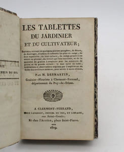 Les Tablettes du jardinier et du cultivateur