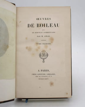 Oeuvres de Boileau. BOILEAU (Nicolas)