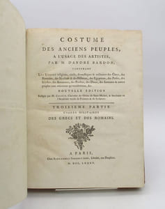 Costume des anciens peuples : tome 2 seul