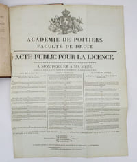 Réunion de 3 thèses soutenues par MM. Antoine Faurot, Irénée Faurot Lamothe, Julien Faurot