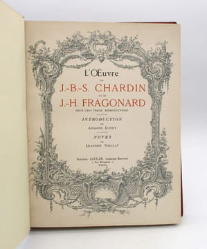 L'Oeuvre de J.-B.-S. Chardin de J.-H. Fragonard. DAYOT (Armand); VAILLAT (Léandre)