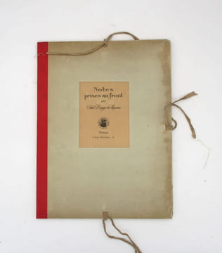Notes prises au front par André Dunoyer de Segonzac. DUNOYER DE SEGONZAG( André)
