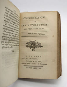 Conseils à un jeune prince qui sent la nécessité de refaire son éducation et Lettre remise à Frédéric-Guillaume II, roi régnant sur la Prusse, le jour de son avènement au trône [suivi de:] Considérations sur les révolutions des Provinces-unies [suivi de:] Considérations sur la guerre actuelle des Turcs