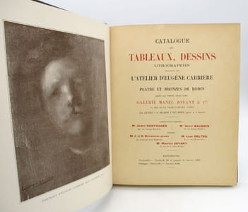 Catalogue des tableaux, dessins, lithographies provenant de l'atelier d'Eugène Carrière - Plâtre et bronze de Rodin