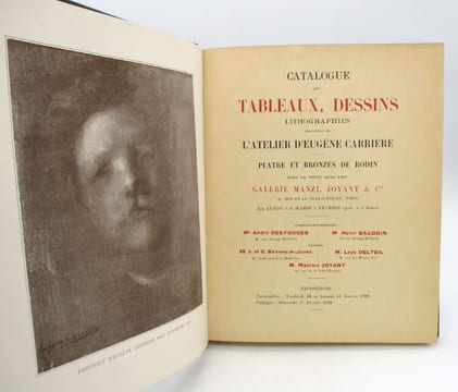 Catalogue des tableaux, dessins, lithographies provenant de l'atelier d'Eugène Carrière - Plâtre et bronze de Rodin. undefined