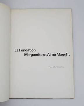 La Fondation Marguerite et Aimé Maeght à Saint-Paul. MALDINEY (Henri)