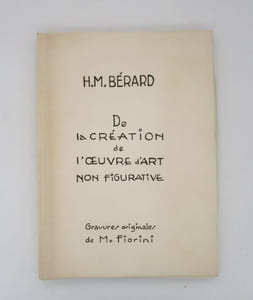 De la création de l'oeuvre d'art non figurative