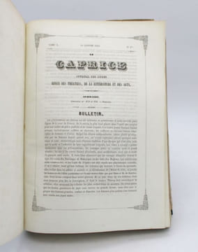 Le Caprice - Journal des dames et modes. Revue des théâtres, de la littérature et des arts. undefined